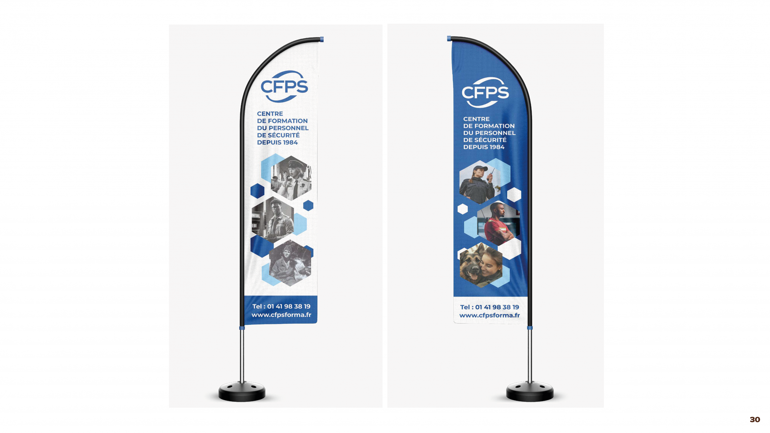 Désign drapeau sécurité mockup