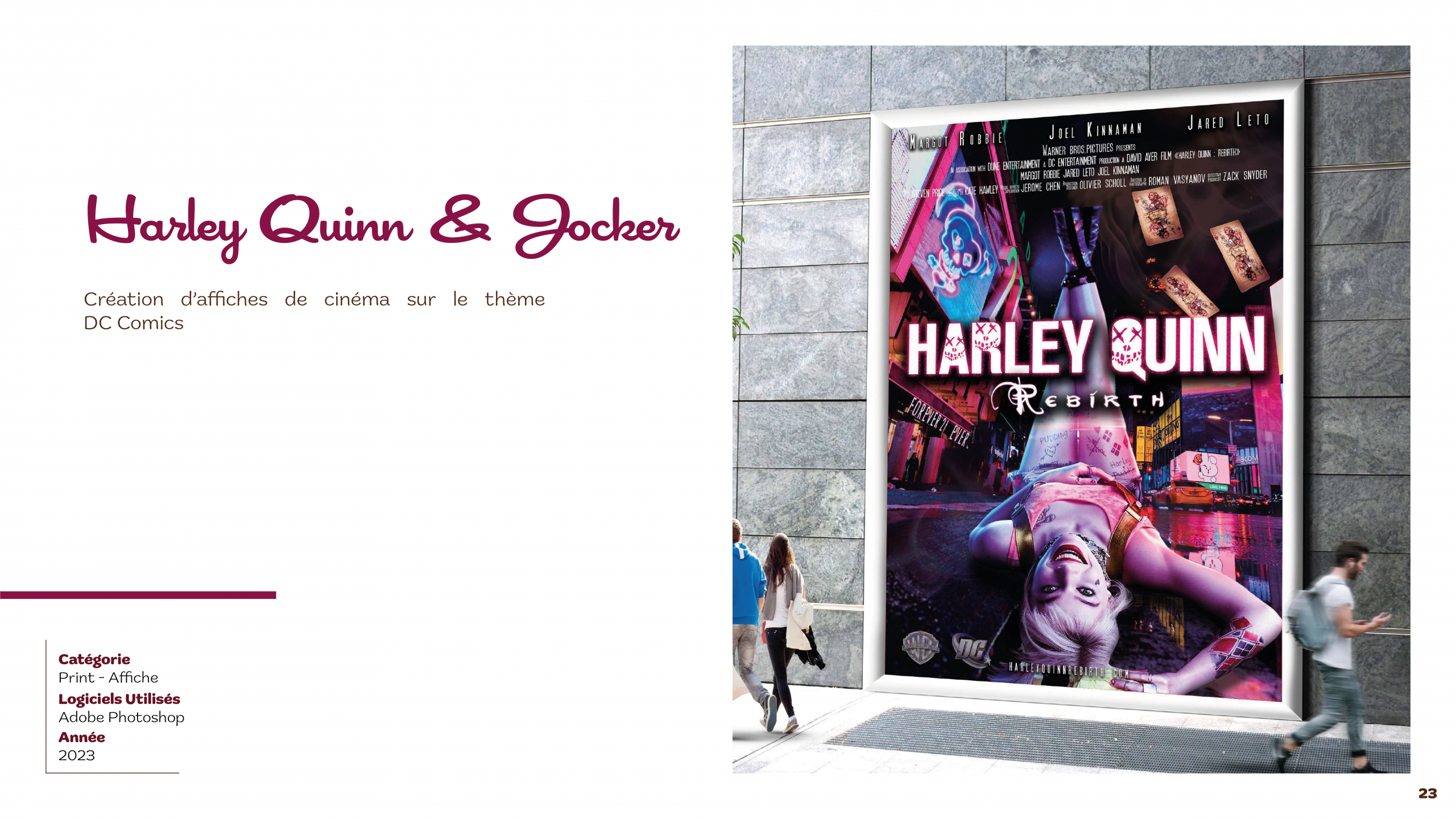 Affiche stylé harley Quinn