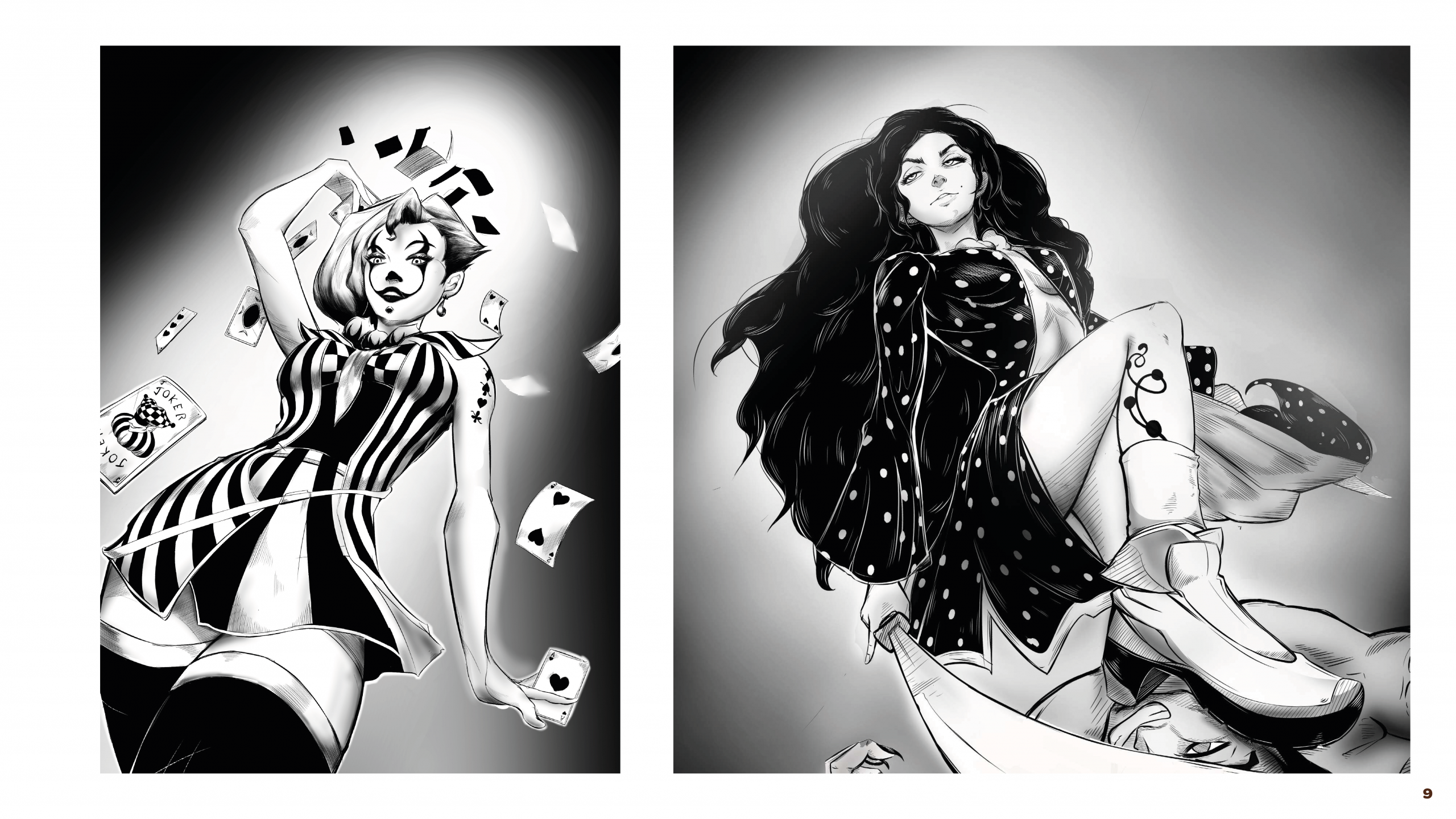 Illustration joker version fille