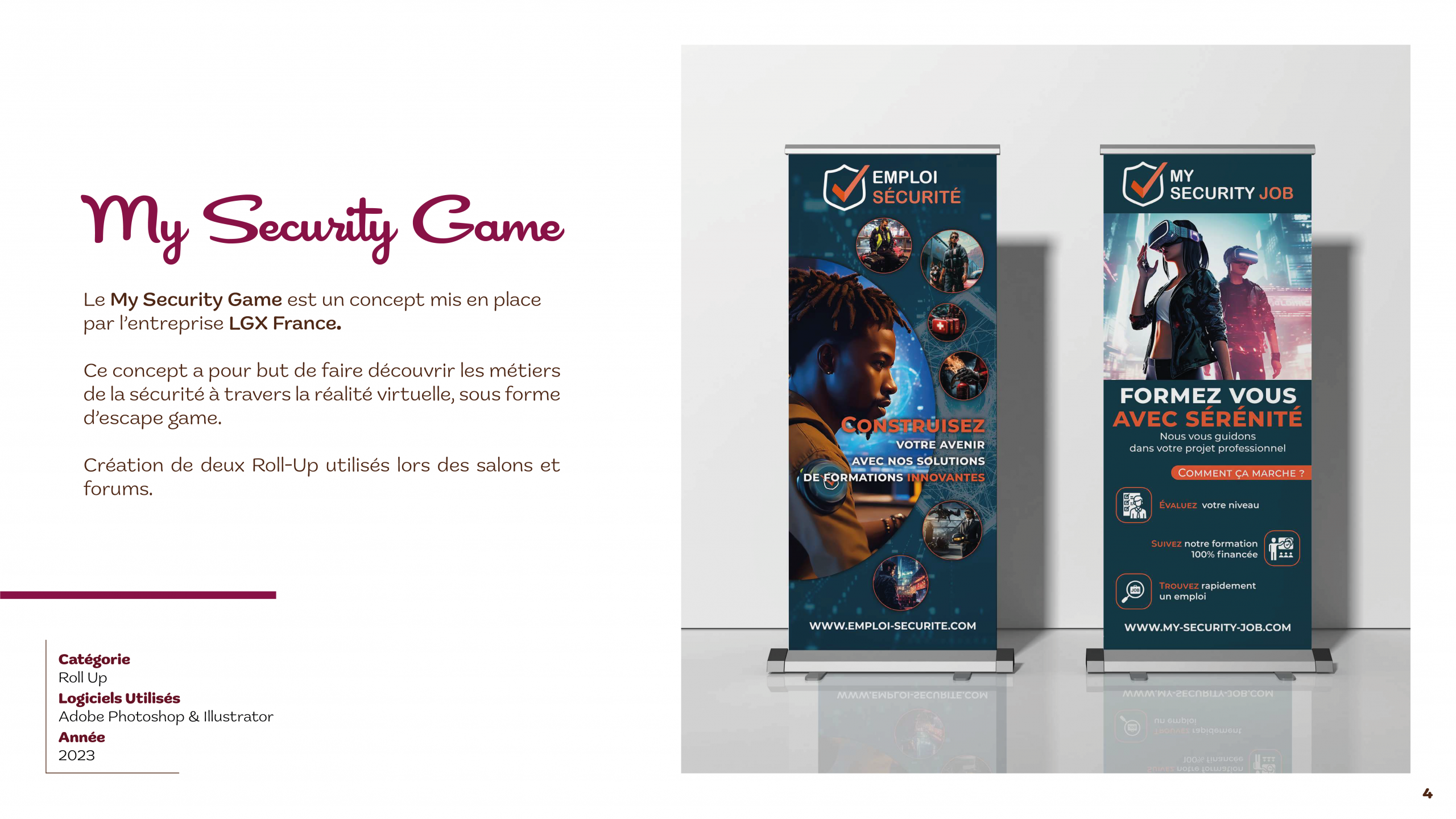 Désign roll-up sécurité mockup