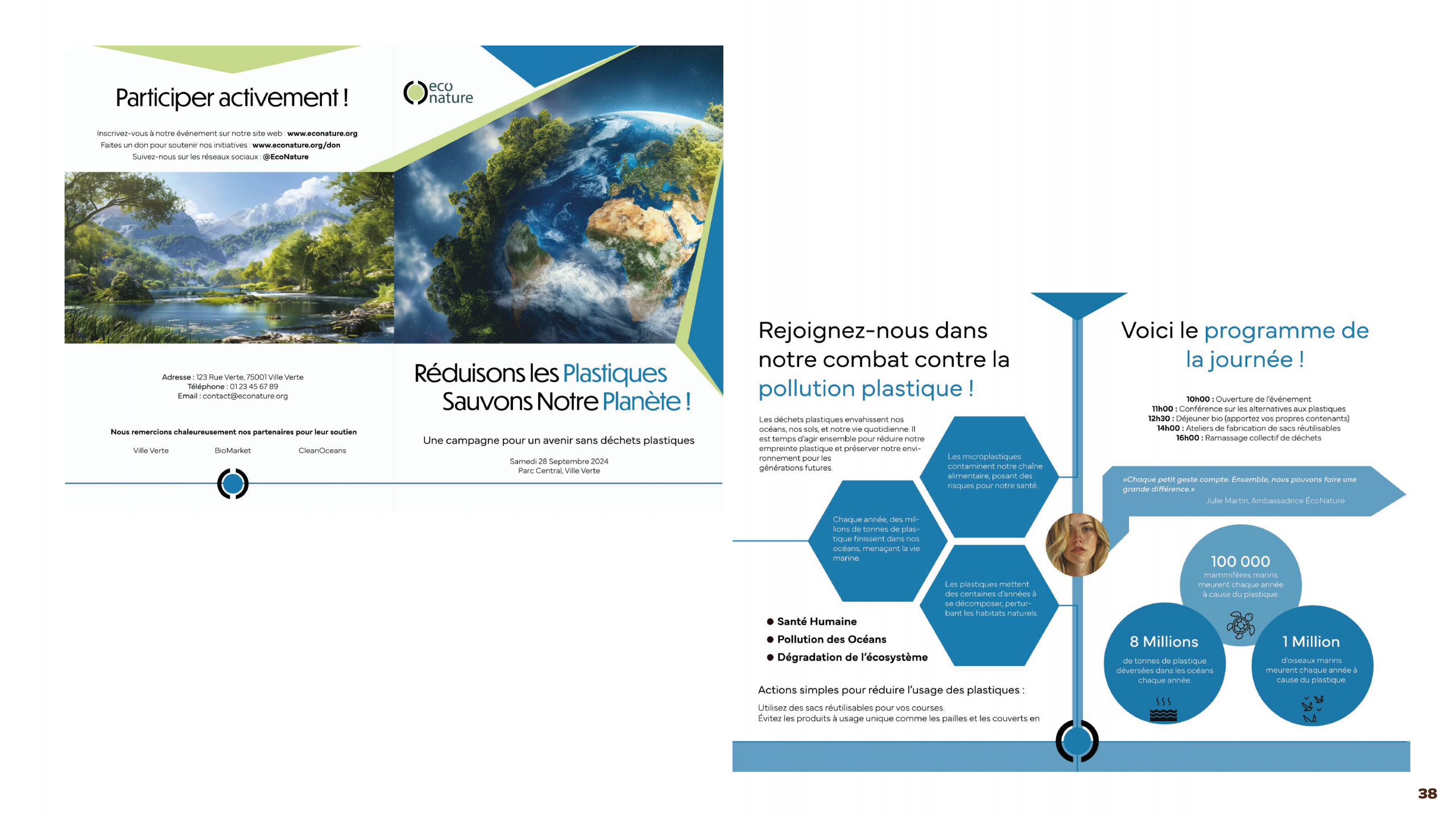 Brochure eco nature recto verso